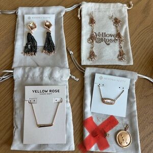 Bundle of 5 Kendra Scott rose gold pieces